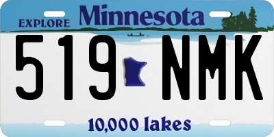 MN license plate 519NMK