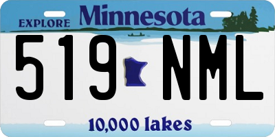 MN license plate 519NML