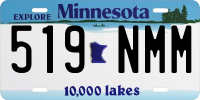 MN license plate 519NMM