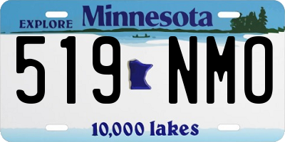 MN license plate 519NMO