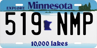MN license plate 519NMP