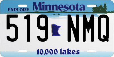 MN license plate 519NMQ