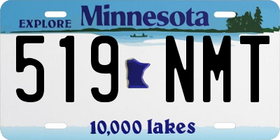 MN license plate 519NMT