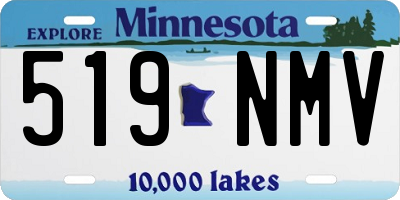 MN license plate 519NMV