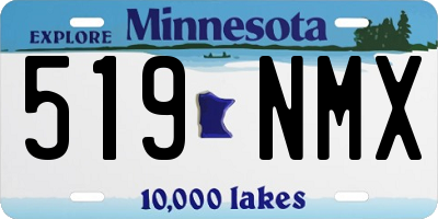 MN license plate 519NMX