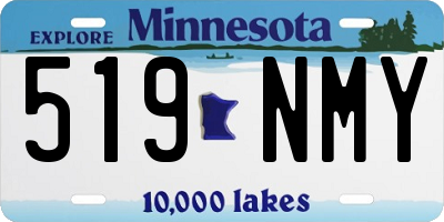 MN license plate 519NMY