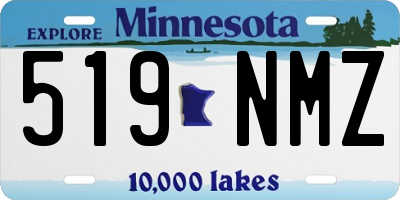 MN license plate 519NMZ