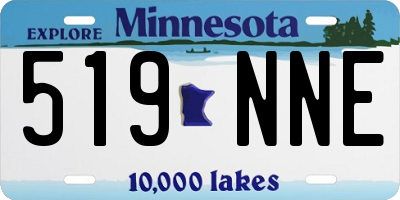 MN license plate 519NNE