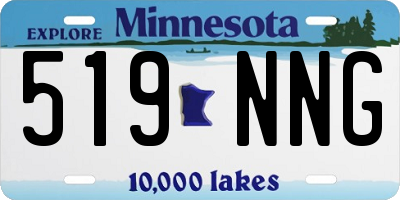 MN license plate 519NNG