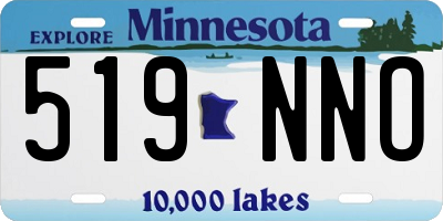 MN license plate 519NNO