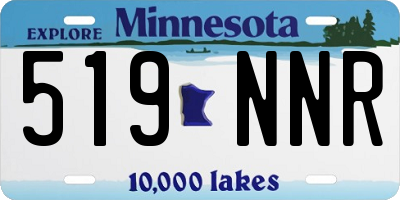 MN license plate 519NNR