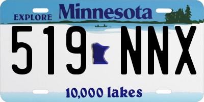 MN license plate 519NNX