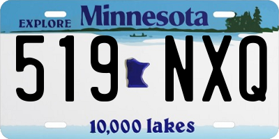 MN license plate 519NXQ