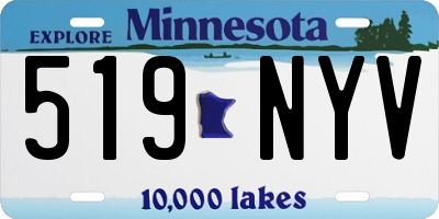 MN license plate 519NYV