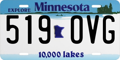 MN license plate 519OVG