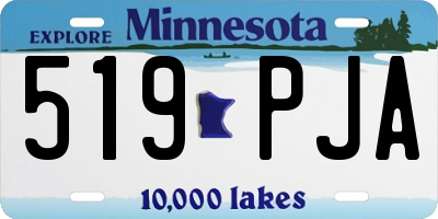 MN license plate 519PJA