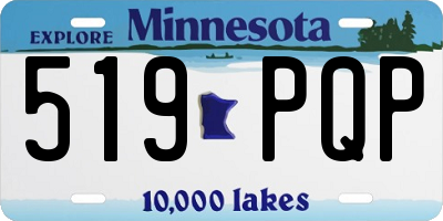 MN license plate 519PQP
