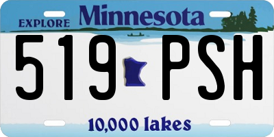 MN license plate 519PSH