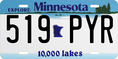 MN license plate 519PYR