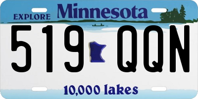 MN license plate 519QQN