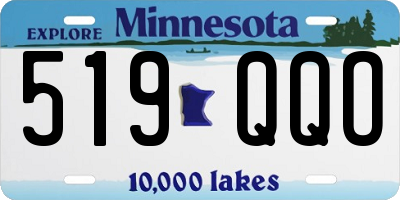 MN license plate 519QQO