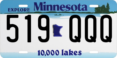 MN license plate 519QQQ