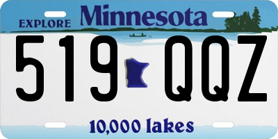 MN license plate 519QQZ