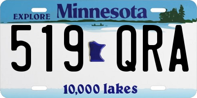 MN license plate 519QRA