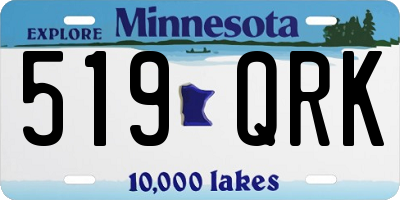 MN license plate 519QRK