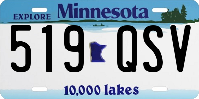MN license plate 519QSV