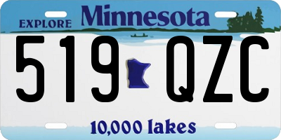 MN license plate 519QZC