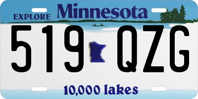 MN license plate 519QZG