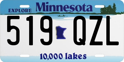 MN license plate 519QZL