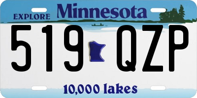 MN license plate 519QZP
