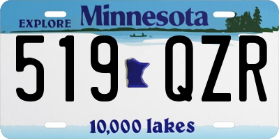 MN license plate 519QZR