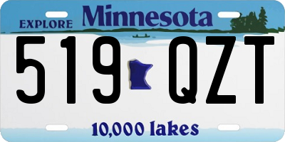 MN license plate 519QZT