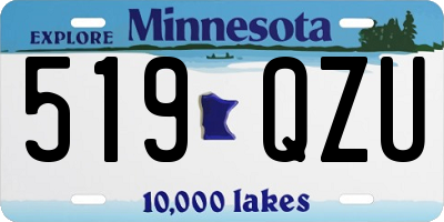 MN license plate 519QZU