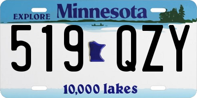 MN license plate 519QZY
