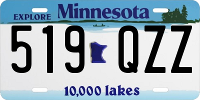 MN license plate 519QZZ