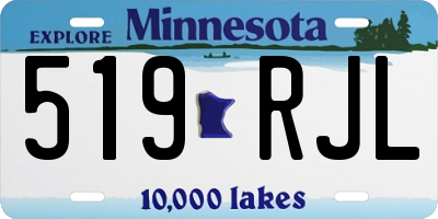 MN license plate 519RJL