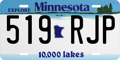 MN license plate 519RJP