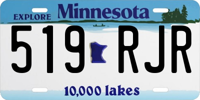 MN license plate 519RJR