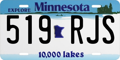 MN license plate 519RJS