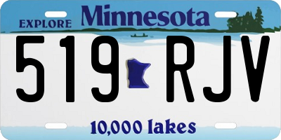 MN license plate 519RJV