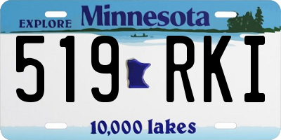 MN license plate 519RKI