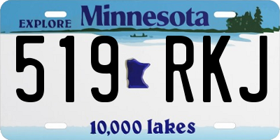 MN license plate 519RKJ
