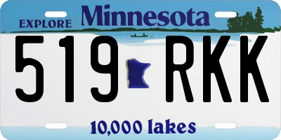 MN license plate 519RKK