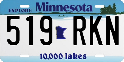 MN license plate 519RKN