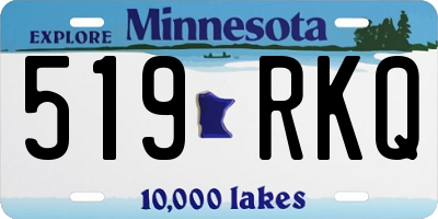 MN license plate 519RKQ