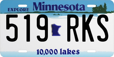 MN license plate 519RKS